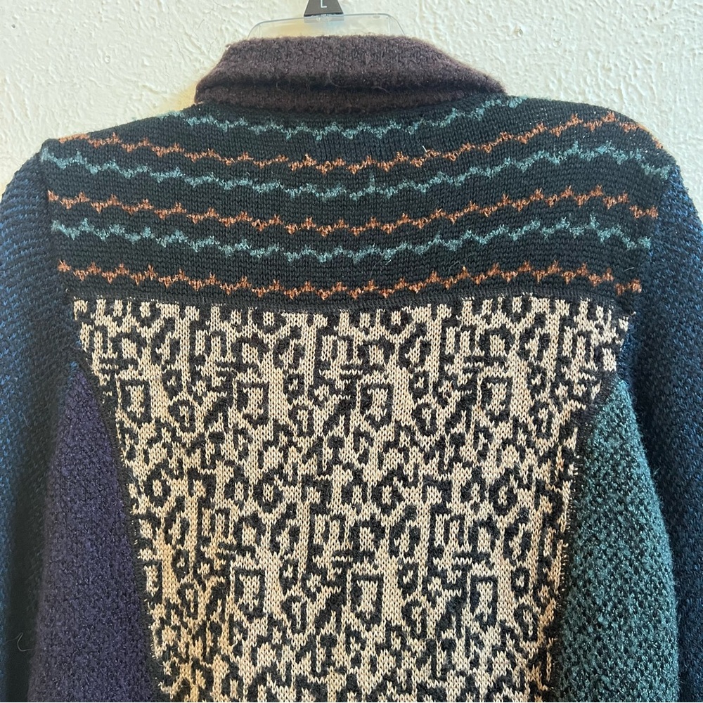 Curio boho knit mixed print cardigan jacket - Picture 6 of 9